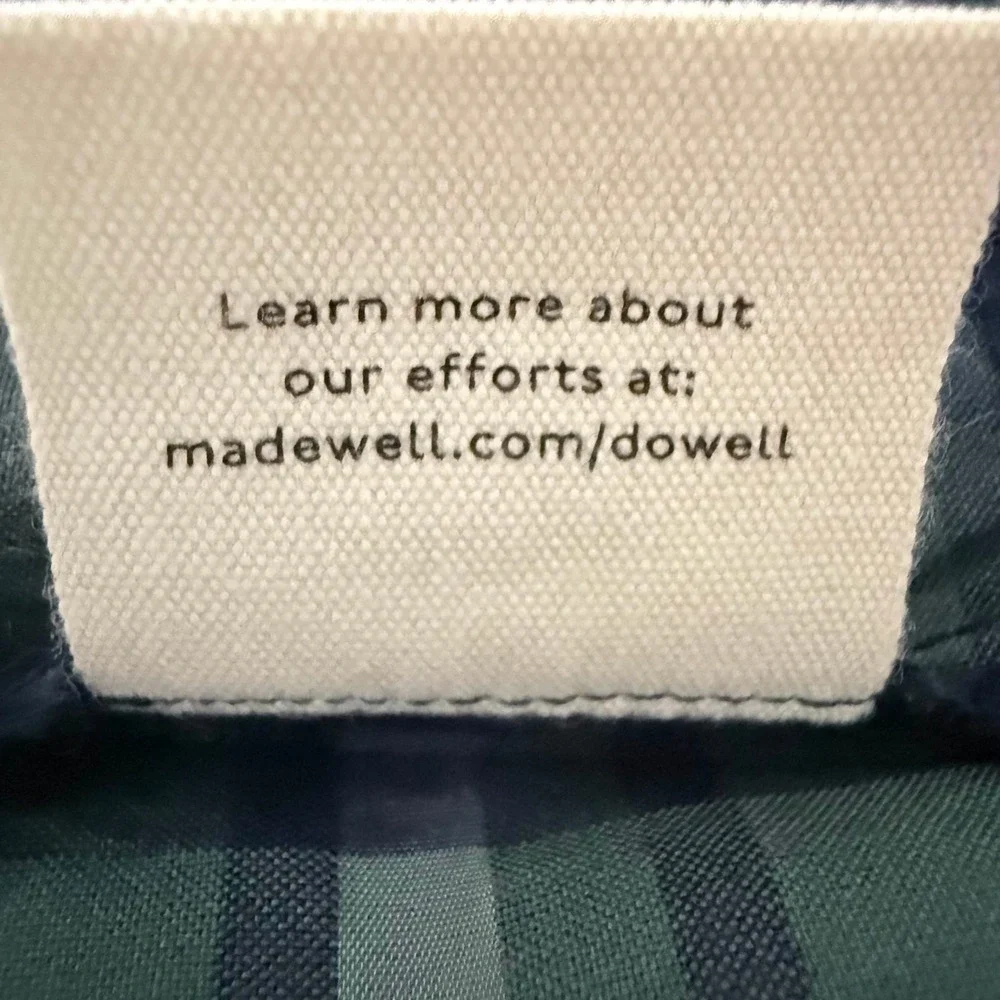 Madewell Plaid Puff Sleeve Top Womens Small Green Smocked Crop Cottagecore Twee